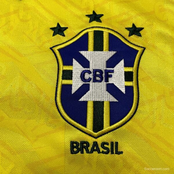 Retro 91/93 Brazil Home Soccer Jersey - Image 11