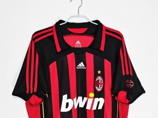 Retro 2006/07 AC Milan Home Soccer Jersey - Image 6