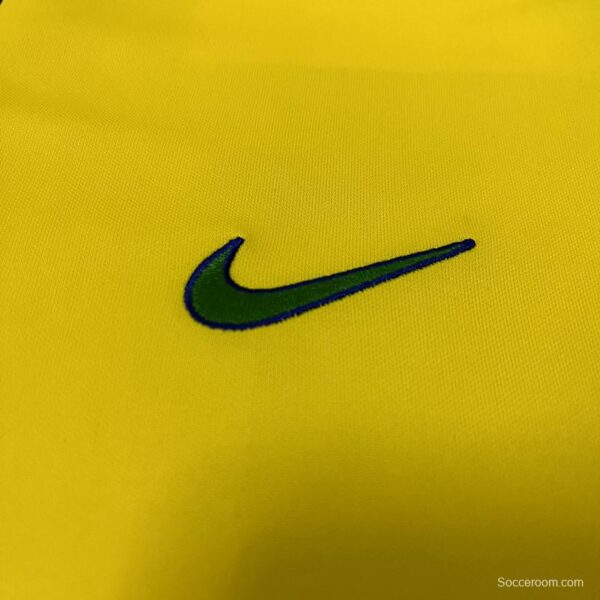 Retro 1997 Brazil Home Soccer Jersey - Image 8