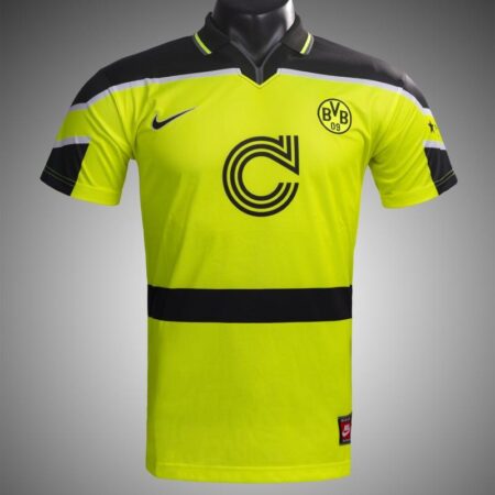 RETRO 96/97 Dortmund Champions League Home Soccer Jersey