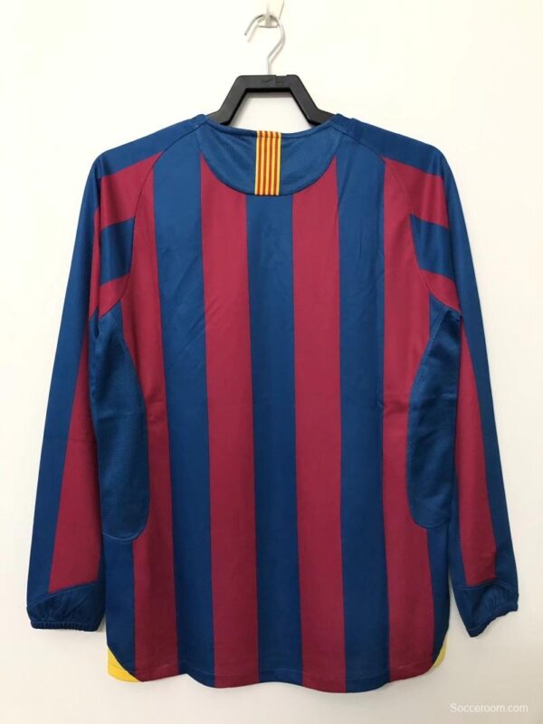 Retro 05/06 Barcelona Home Long Sleeve League Version Soccer Jersey - Image 2