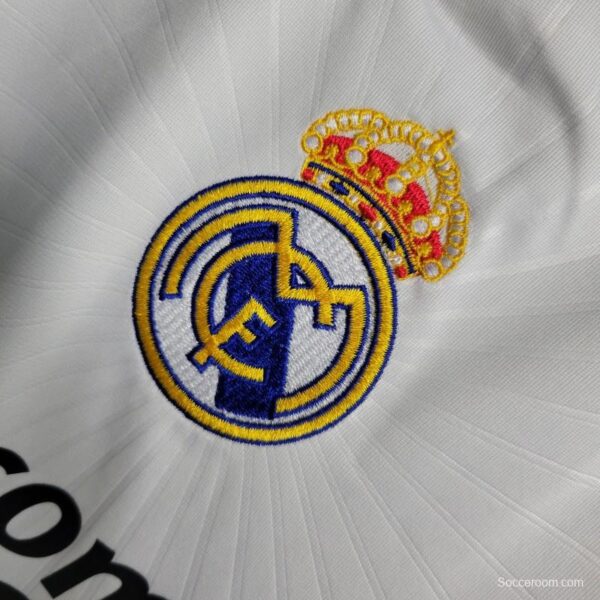 Retro Long Sleeve 10-11 Real Madrid Home Jersey - Image 6