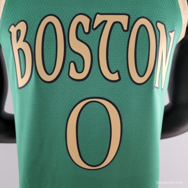 2020 Tatum #0 Boston Celtics City Edition Green NBA Jersey - Image 9