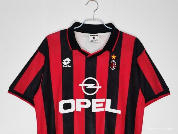 Retro 1995/96 AC Milan Home Soccer Jersey - Image 9
