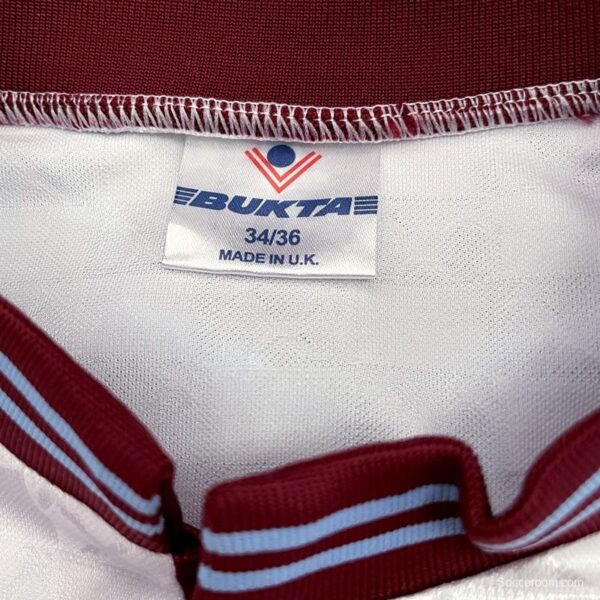 Retro 89/90 West Ham Away Soccer Jersey - Image 8