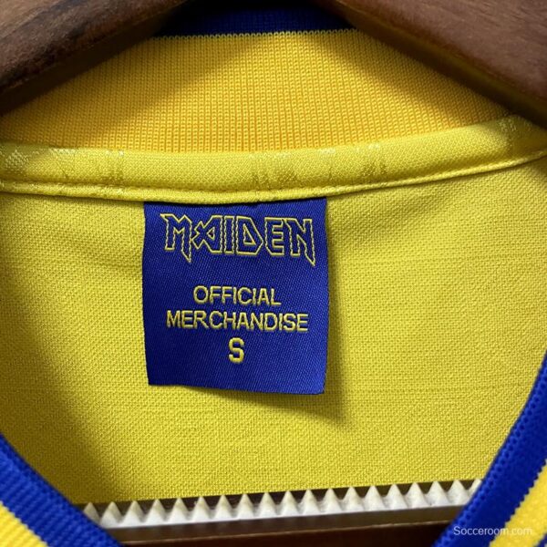 Retro 2008 West Ham Iron Maiden Yellow Jersey - Image 11