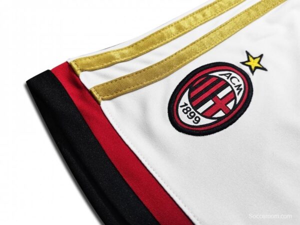 Retro Kids 2013/14 AC Milan Home Soccer Jersey - Image 3