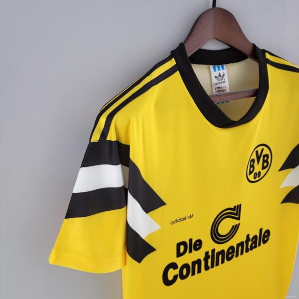 Retro 1989 Dortmund Home Soccer Jersey - Image 5