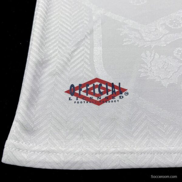 Retro 94/95 England At Home Soccer Jersey - Image 4