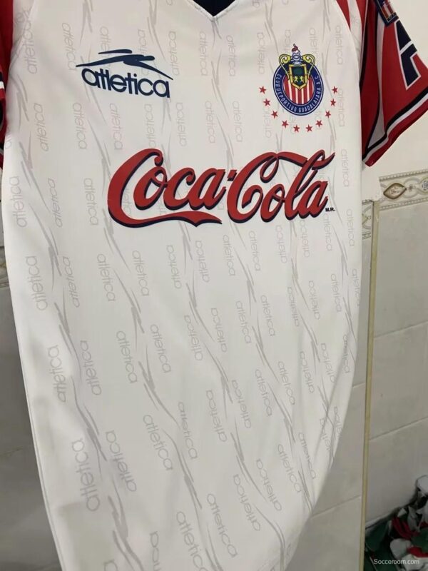 Retro 98/99 Chivas Guadalajara Away White Jersey - Image 3
