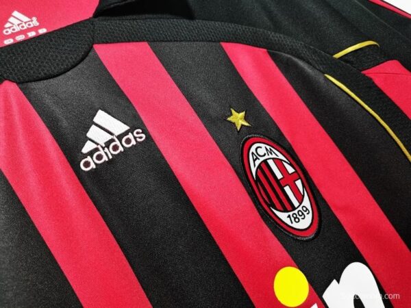 Retro 2006/07 AC Milan Home Soccer Jersey - Image 2