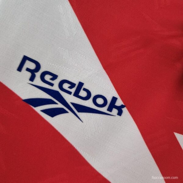 Retro Long Sleeve 1998 Chile Home Soccer Jersey - Image 4
