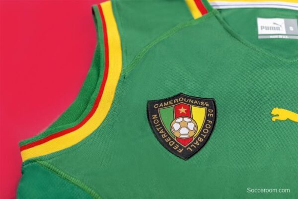 Retro 2002 Cameroon Home Soccer Jersey - Image 8