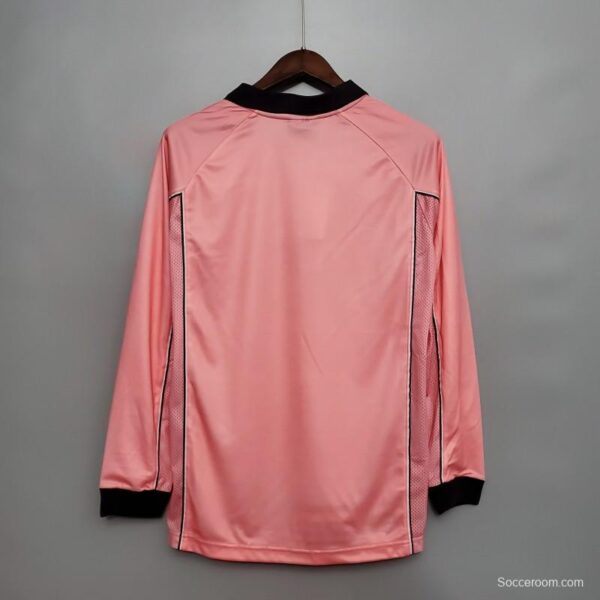 Retro 97/98 Juventus Away Pink Long Sleeve Jersey - Image 2