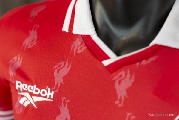Retro 96/98 Liverpool Home Soccer Jersey - Image 9