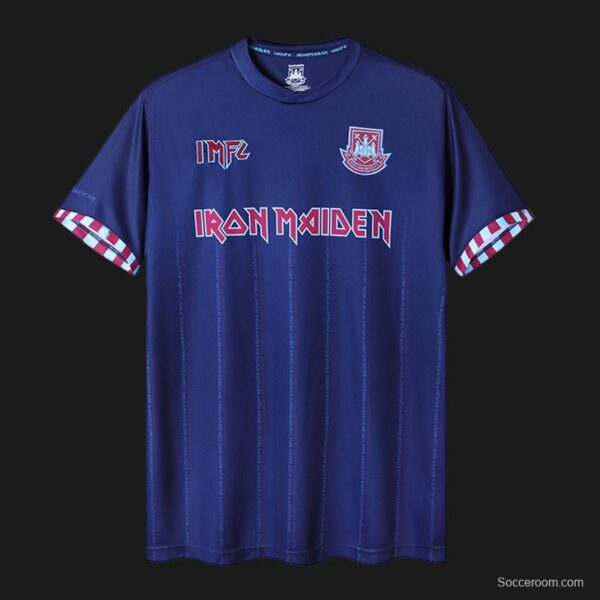 Retro 22/23 Iron Maiden X West Ham Navy Jersey - Image 12