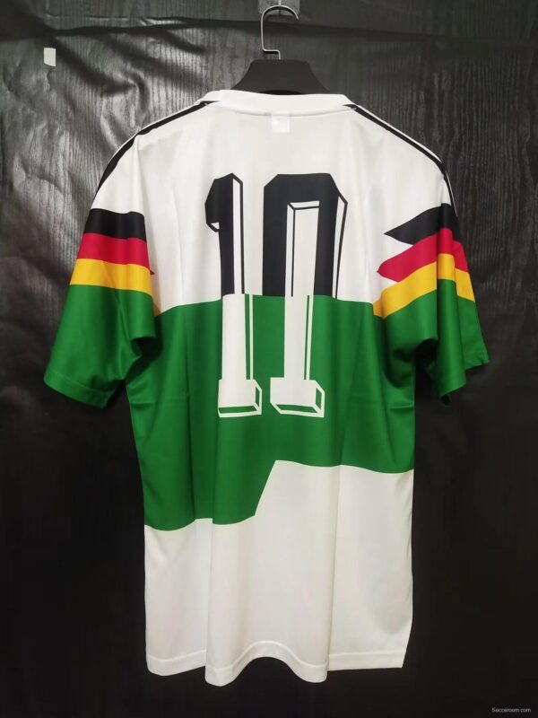 Retro1990 Germany Home With Mash-up Strip green Jersey - Image 2