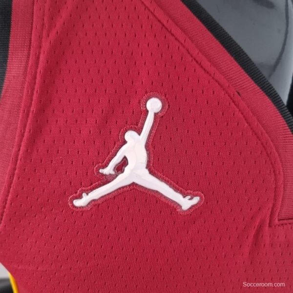 75th Anniversary Miami Heat Jordan OLADIPO#4 Burgundy NBA Jersey - Image 5