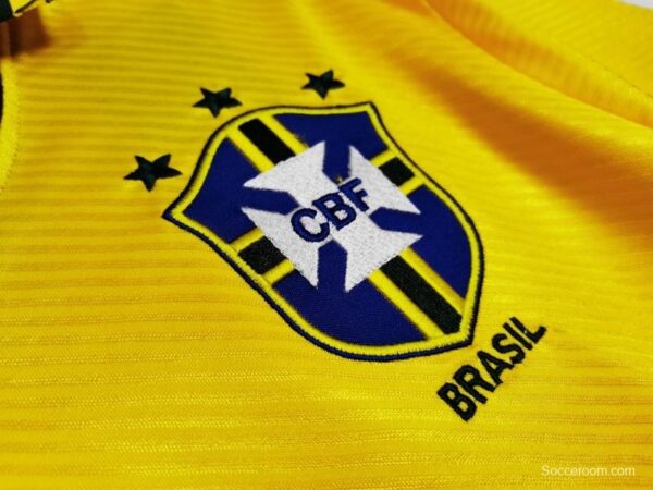Retro 1993/94 Brazil Home Soccer Jersey - Image 6