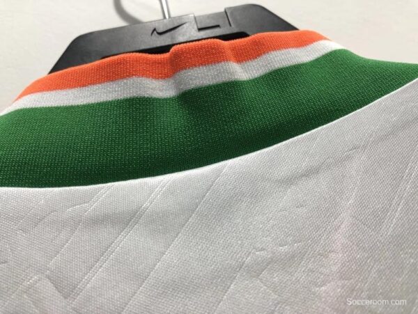Retro 1994 Ireland Away White With OPEL Sponpsor Soccer Jersey - Image 2