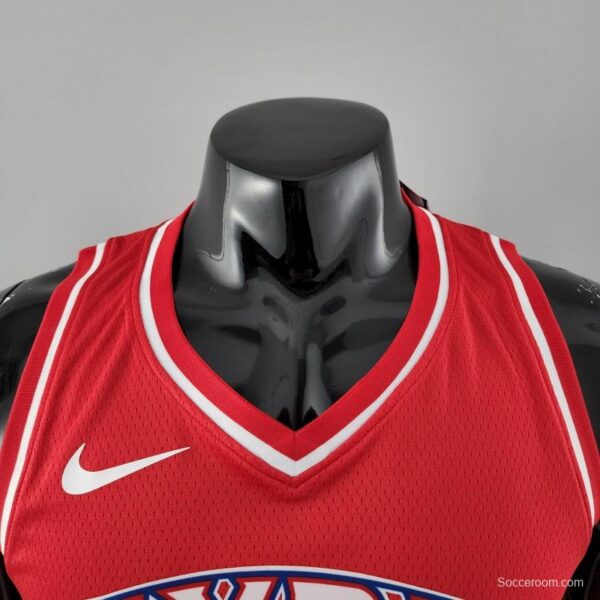 Rookie Philadelphia 76ers Iverson #3 Red NBA Jersey - Image 8