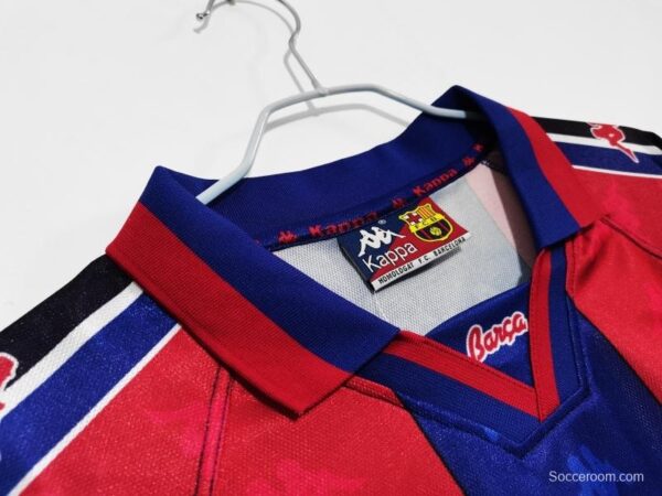 Retro 1995/97 Barcelona Home Soccer Jersey - Image 9
