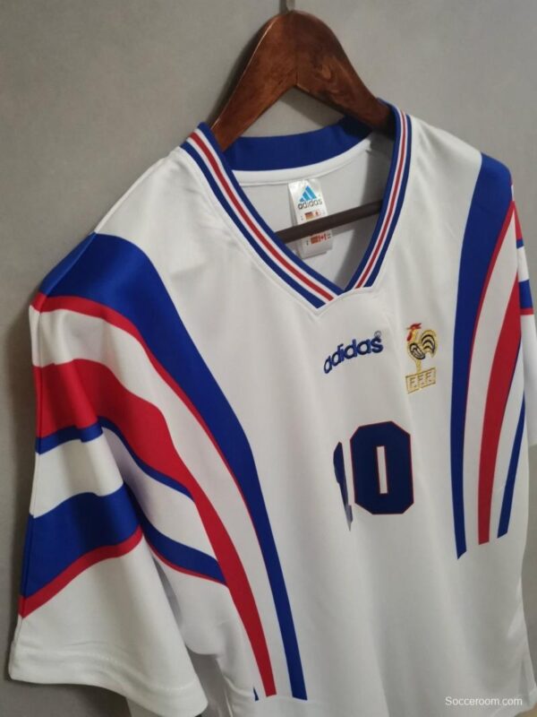 Retro 1996 France Away Soccer Jersey - Image 5
