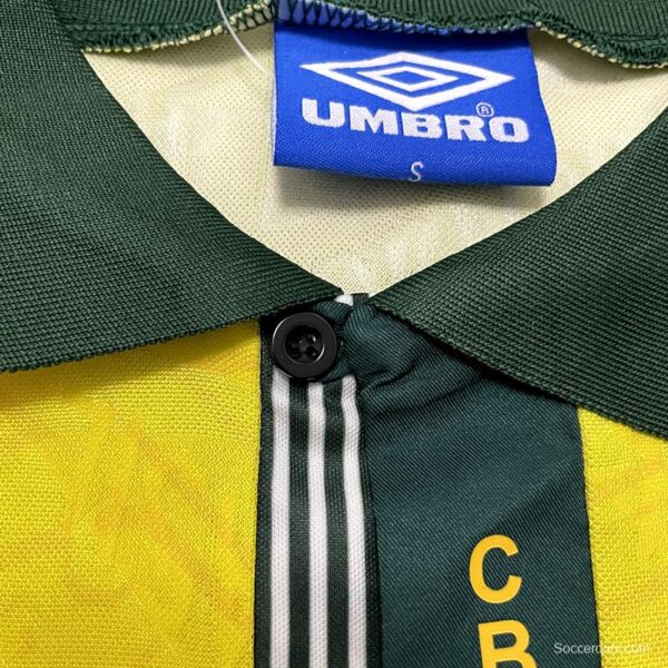 Retro 91/93 Brazil Home Soccer Jersey - Image 8