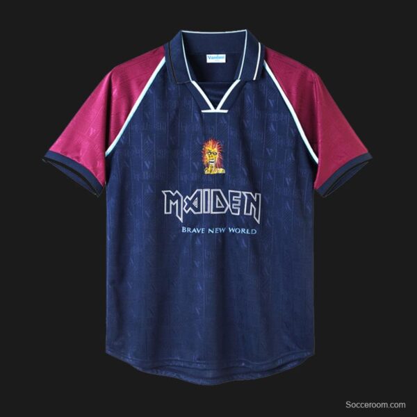 Retro 99/01 West Ham United x Iron Maiden Home Jersey - Image 12