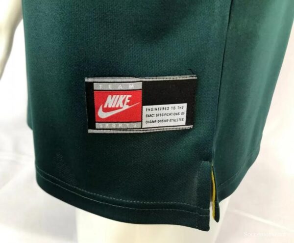 Retro 1998 Brazil Green Goalkeeper Jersey - Image 3