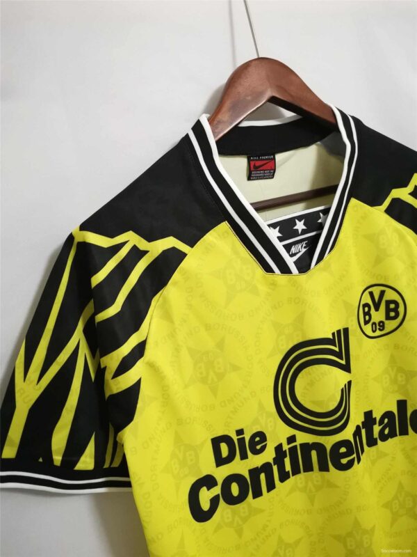 Retro 94/95 Borussia Dortmund Home Yellow Jersey - Image 6