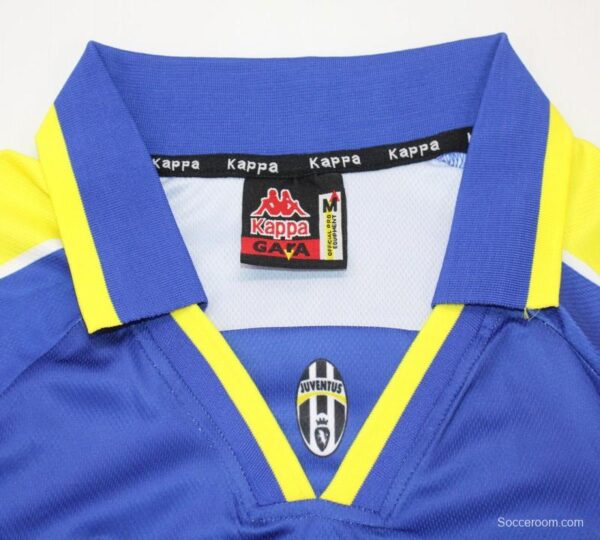 Retro 95/96 Juventus Away Blue Long Sleeve Jersey - Image 13