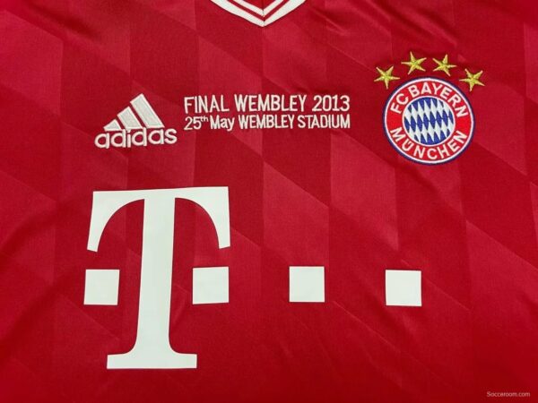 Retro 13/14 Bayern Munich Home Final Wembley Jersey - Image 3