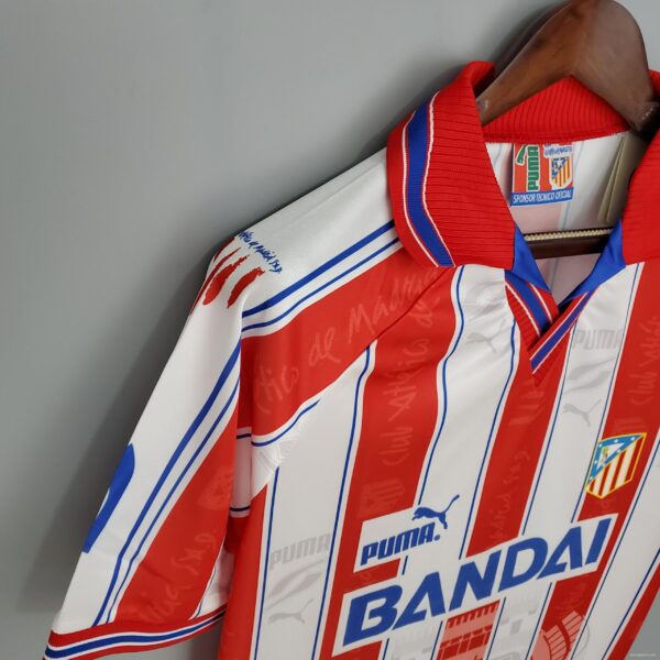 Retro Atletico Madrid 96/97 home Soccer Jersey - Image 4