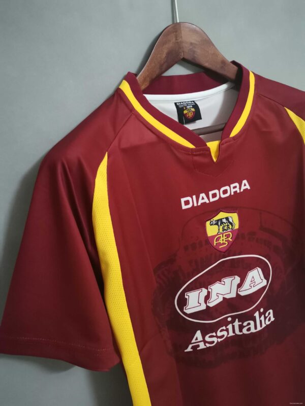 Retro 97 98 Roma Home Jersey - Image 5