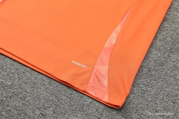 24/25 Manchester United Orange Half Zipper Jacket+Long Pants - Image 9