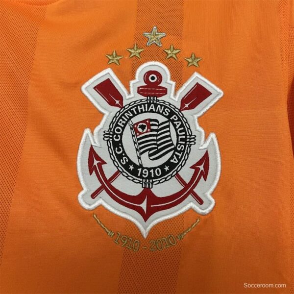 2010 Retro Corinthians Goalkeeper Orange Jersey - Image 9