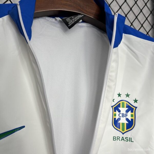 Retro 1994 Brazil White Windbreaker - Image 6