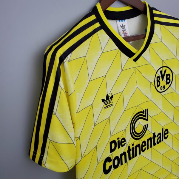 Retro Borussia Dortmund 1988 home Soccer Jersey - Image 7