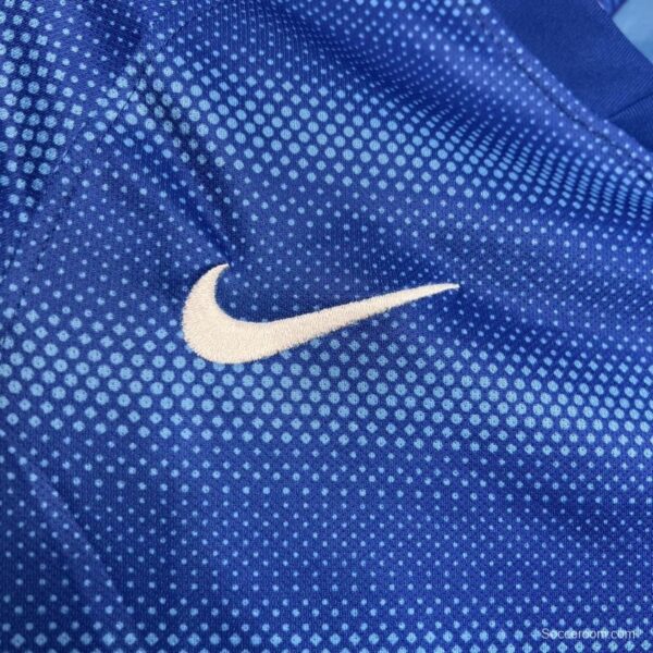 Retro 2014 Brazil Away Blue Jersey - Image 10