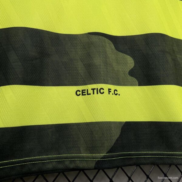 Retro 96/97 Celtic Away Yellow/Black Jersey - Image 7