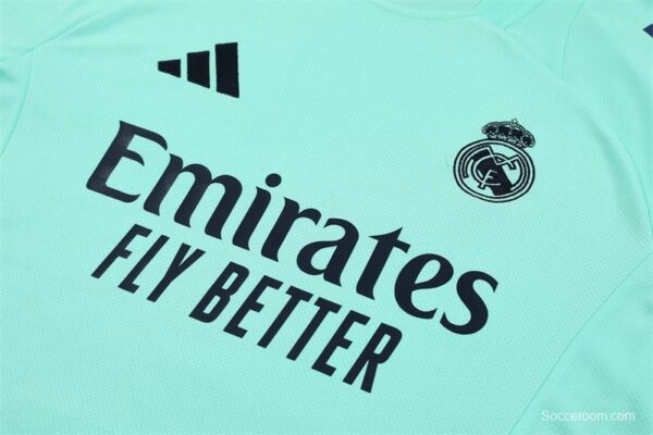 24/25 Real Madrid Lake Blue Short Sleeve Jersey+Shorts - Image 11