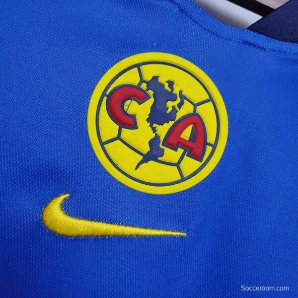 Retro 01/02 Club America Away Blue Jersey - Image 9