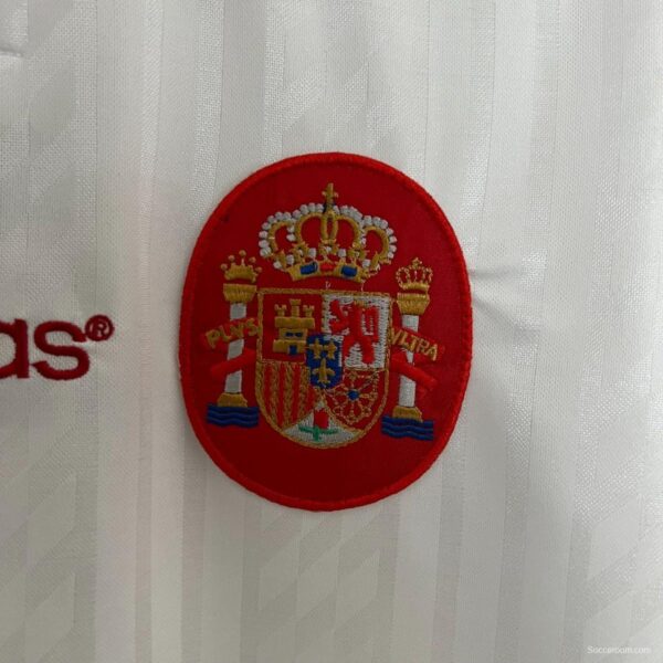 Retro 1994 Spain Away White Jersey - Image 5