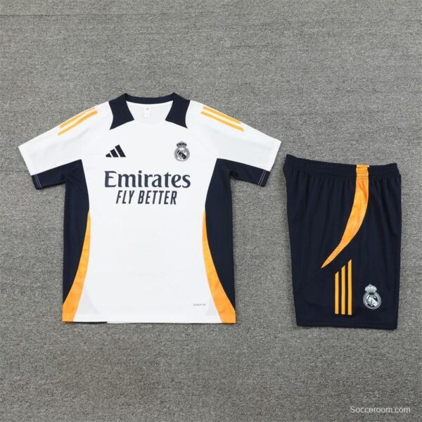 24/25 Real Madrid White Short Sleeve Jersey+Shorts - Image 13