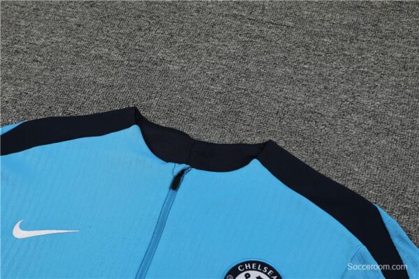 24/25 Chelsea Blue Half Zipper Jacket+Long Pants - Image 3