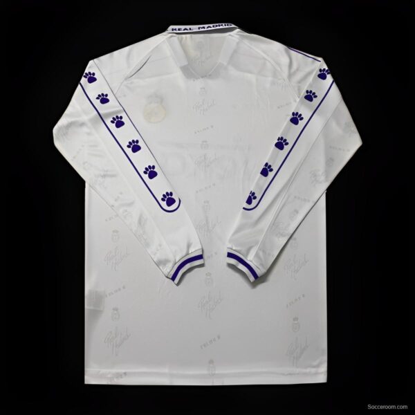 Retro 95/96 Real Madrid Home Long Sleeve Jersey - Image 2
