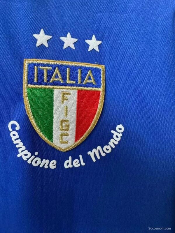 Retro 1982 Italy Home Long Sleeve Jersey - Image 5