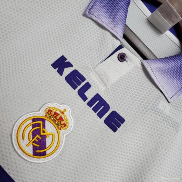Retro Real Madrid 97/98 home Soccer Jersey - Image 5