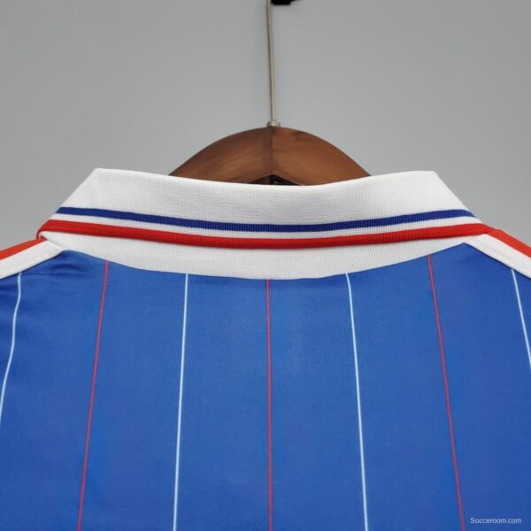 Retro France 1982 home Soccer Jersey - Image 3